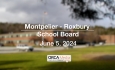 Montpelier-Roxbury School Board - June 5, 2024 [MRSB]