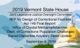 Vermont State House - Joint Legislative Justice Oversight Committee 9/6/19