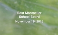 East Montpelier School Board - November 19, 2018